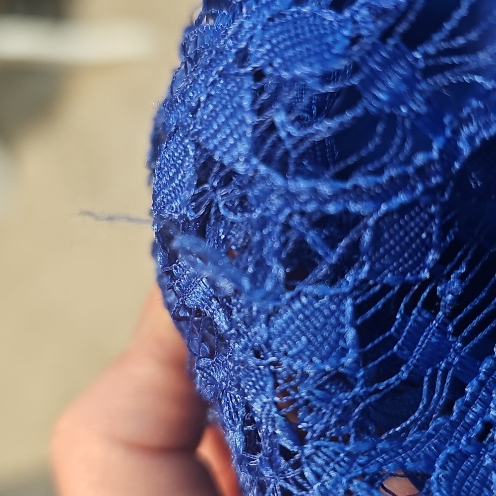 Blue Lace Cocktail Dress - Picture 5 of 5